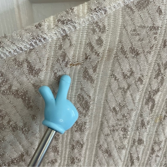 Free People Metallic Knit Cream Cardigan Size XS/S light romance boho dreamy - Picture 8 of 8